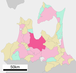 Lokasi Aomori di Prefektur Aomori