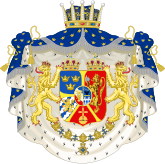 Arms of Prince Gustaf after 1844