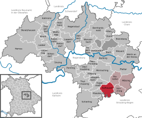 Poziția localității Aufhausen