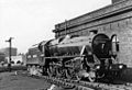A resplendent Stanier Class 5 at Bank Hall Shed in 1948.