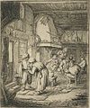 „Valstietis, besitariantis dėl skolos“ (ofortas, 1644)