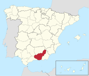 Kart over Granada