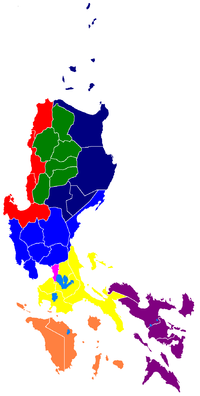 Die Bezirke von Luzón