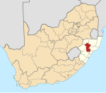 UMzinyathi District within South Africa