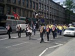 A 2003 Orange parade in Glasgow
