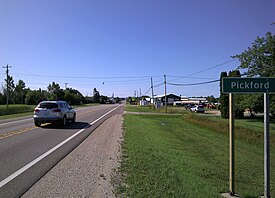 Road signage along M-129