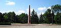 Obelisk v Kišiněvě na památku prvním jednotkám zformovaným ve městě