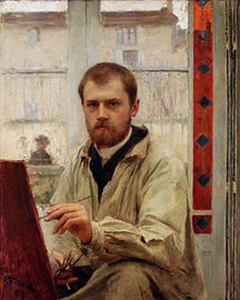 Autoportrait en gris clair, Émile Friant, 1887.