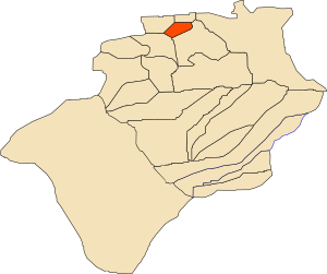 Location of Lahmar commune within Béchar Province