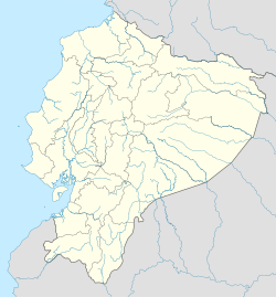 Tulcán na mapi Ekvadora