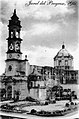 Foto antigua del Templo de San Nicolás de Tolentino.