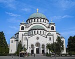 Sankt Savas kyrka i Belgrad, Serbien.