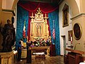 Altar a nuestra Señora de Guadalupe, lado izquierdo del altar.