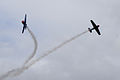 Walter und Toni Eichhorn 2009 in ihren North American T-6