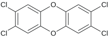 Formula di struttura del TCDD