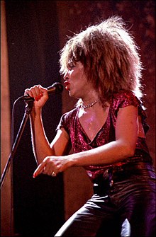 Tina Turner performing in the GelreDome, 1985