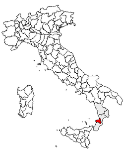 Provincie Vibo Valentia na mapě Itálie