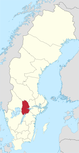 Kaart van Örebro län