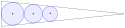 Alternative to Malfatti's circles in a sharp isosceles triangle: three circles stacked with a greedy algorithm occupy nearly twice as much space as Malfatti's circles.