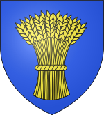 Blason de la ville de Chantonnay: D'azur à la gerbe de blé d'or.