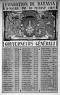 Daftar Gubernur-Jenderal Hindia Belanda 1610–1931