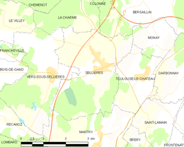 Sellières – Mappa