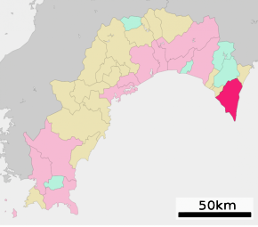 Poziția localității Muroto, Kochi
