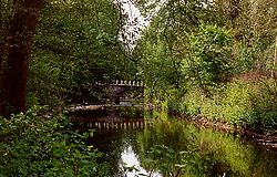 The Lambro River running through Monza.