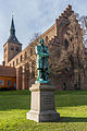 Odense kentinde heykeltraş Louis Hasselriis'in eseri olan heykeli