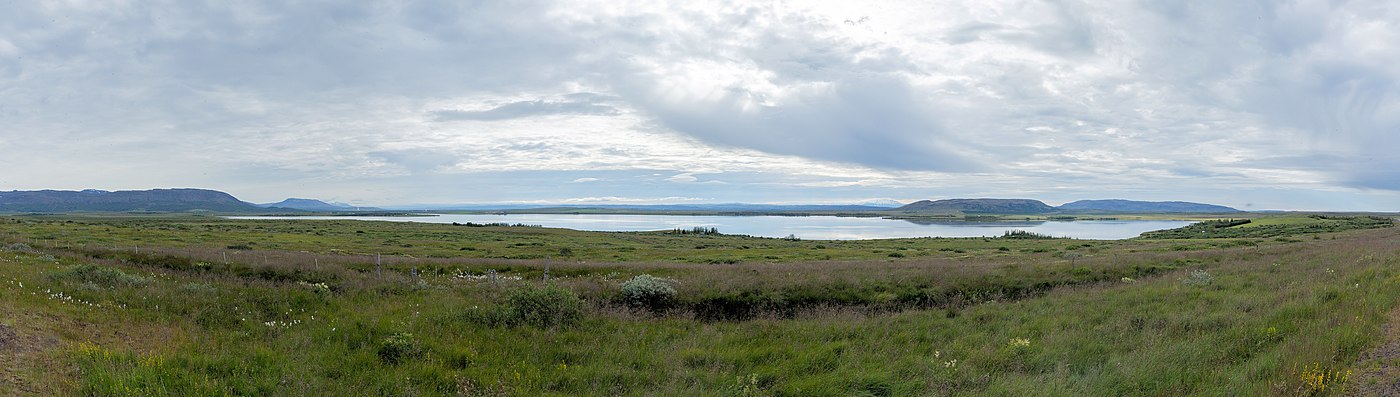 Tingvallavatn set fra øst fra vej 36