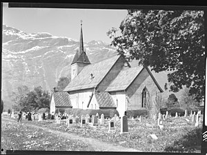 Side exterior view (c. 1950)