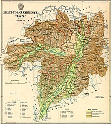 Comitato di Abaúj-Torna – Mappa