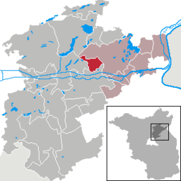 Läget för kommunen Britz i Landkreis Barnim