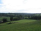 A view towards Etchingham station from Burgh Hill in Hurst Green, East Sussex, UK