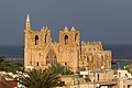 Image 13Cathedral of Saint Nicholas, consecrated in 1328, the largest medieval building in Famagusta, where the Kings of Cyprus were crowned also as Kings of Jerusalem. In 1571 having fallen to the Ottoman Empire it became the Mosque of Mağusa, and remains a mosque today (from History of Cyprus)