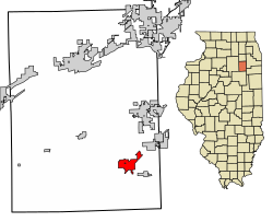 Location of Gardner in Grundy County, Illinois.