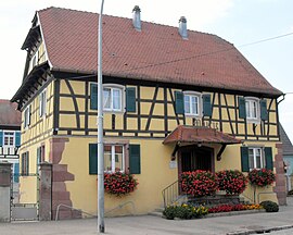 The town hall in Grussenheim