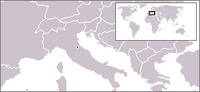 Locatie van Reppublica di San Marino