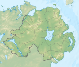 Location of Ben Crom within Northern Ireland