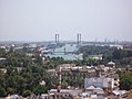 Guadalquivir und die Quinto Centenario-Brücke, Sevilla