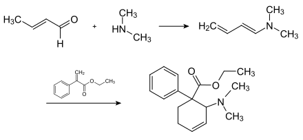 Synthese von Tilidin