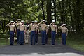 Příslušníci Námořní pěchoty v Camp Davidu, 18. srpna 2017