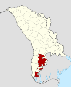 Kart over Gagauzia