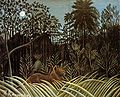 Henri Rousseau, Lion dans la jungle (1904).