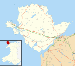 Ligging van Anglesey in Wallis