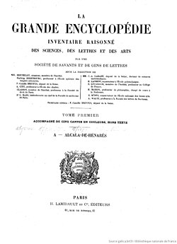 Image illustrative de l’article La Grande Encyclopédie