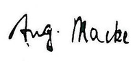 Signatur von August Macke
