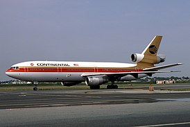DC-10-10 авиакомпании Continental Airlines, идентичный сгоревшему