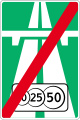 Expressway ends (toll/payment required)