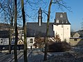 Kirche (mit Ausstattung), mit angrenzendem ehemaligem Kirchhof, Friedhofserweiterung an der Saubergstraße und Gedenkstätte für vier Bergleute